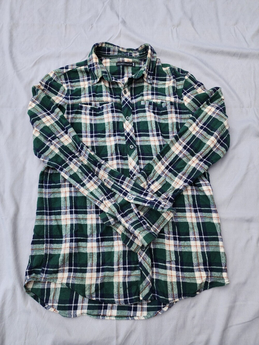 William Rast Shirt Mens Medium Plaid Flannel Long Sleeve 100% Cotton Button Down